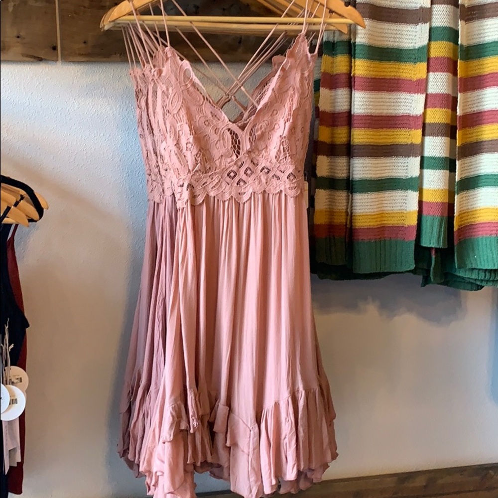 Free People Adella Slip Dress- Rose